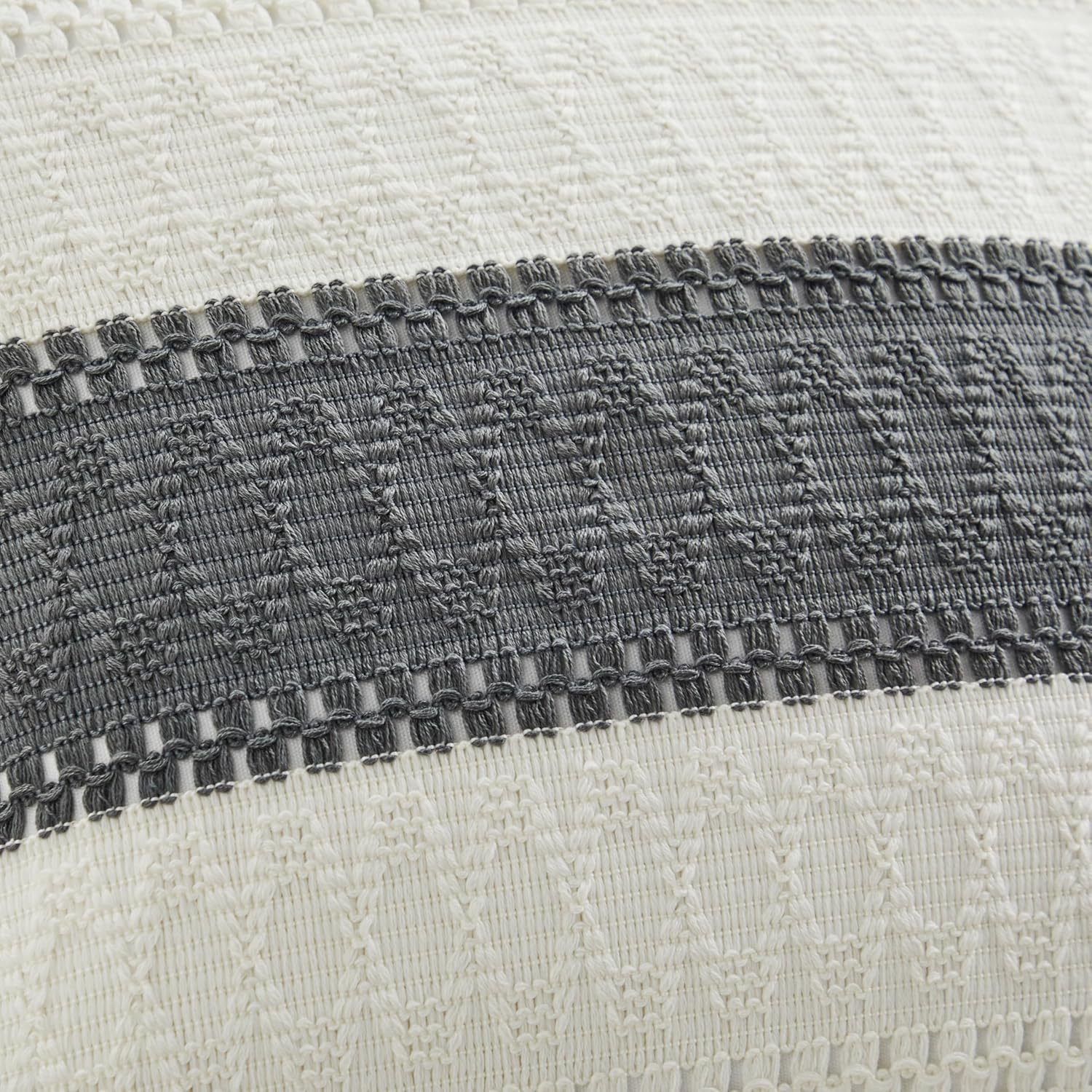 Bohemia almohada almohada de algodón lino empalme almohada de sofá de color contrastante almohada de cintura de oficina Amazon venta caliente almohada