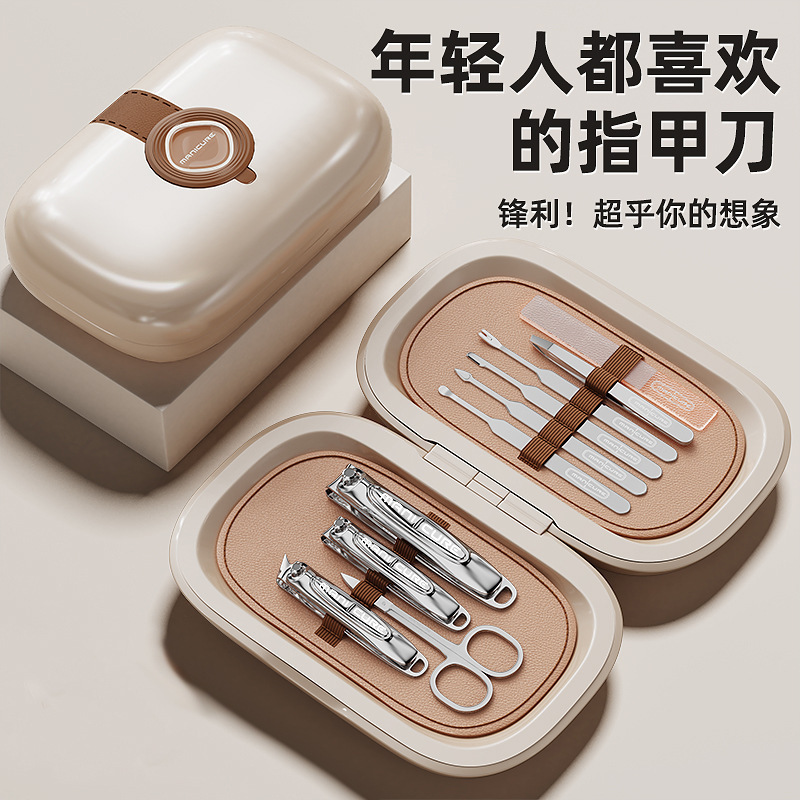 Kit portátil de manicure 10 pedicure set amazon nail clipper cuidado de acero inoxidable nail clipper set