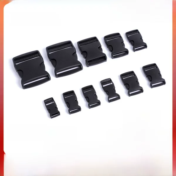 Convergence luggage accessories factory direct backpack buckle 2.5 black plastic socket buckle bookbag buckle plastic buckle