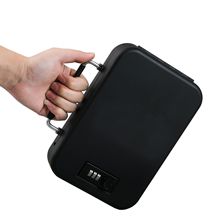 手提款手枪保险箱跨境密码款枪盒家用贵重物品储物盒车载保险盒