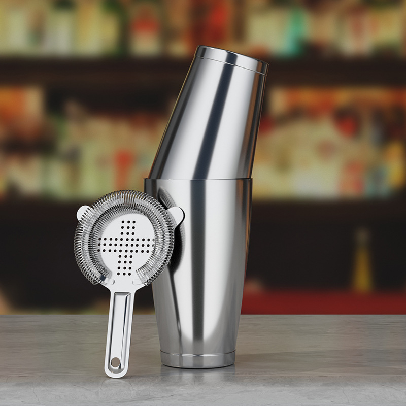Acero inoxidable Boston blender bar shaker shaker set cross border set image 5