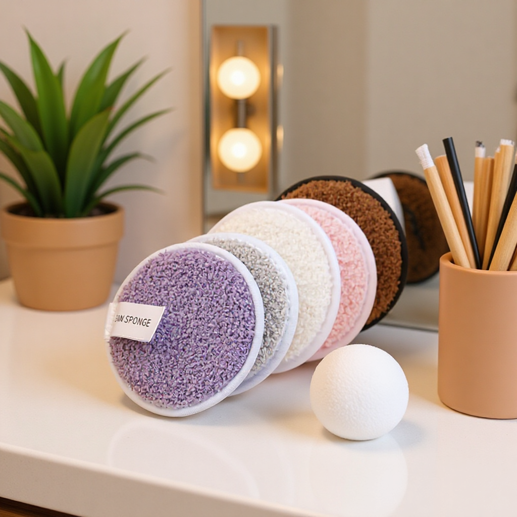 Esponja facial de doble cara para limpieza facial, removedor de maquillaje fácil de usar, esponja suave, diseño de piña, herramienta de limpieza y baño de algodón de azúcar.