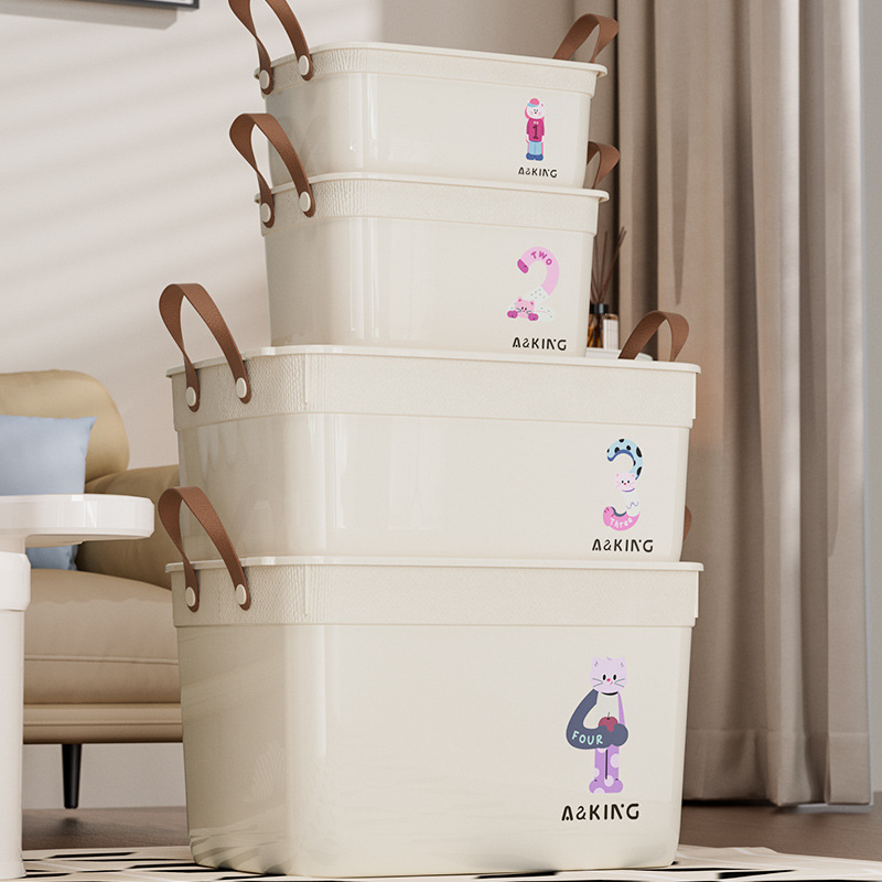 Caja de almacenamiento de artículos diversos de dibujos animados lindo, caja de almacenamiento de juguetes para bocadillos multifunción, artefacto de almacenamiento de ropa para el hogar