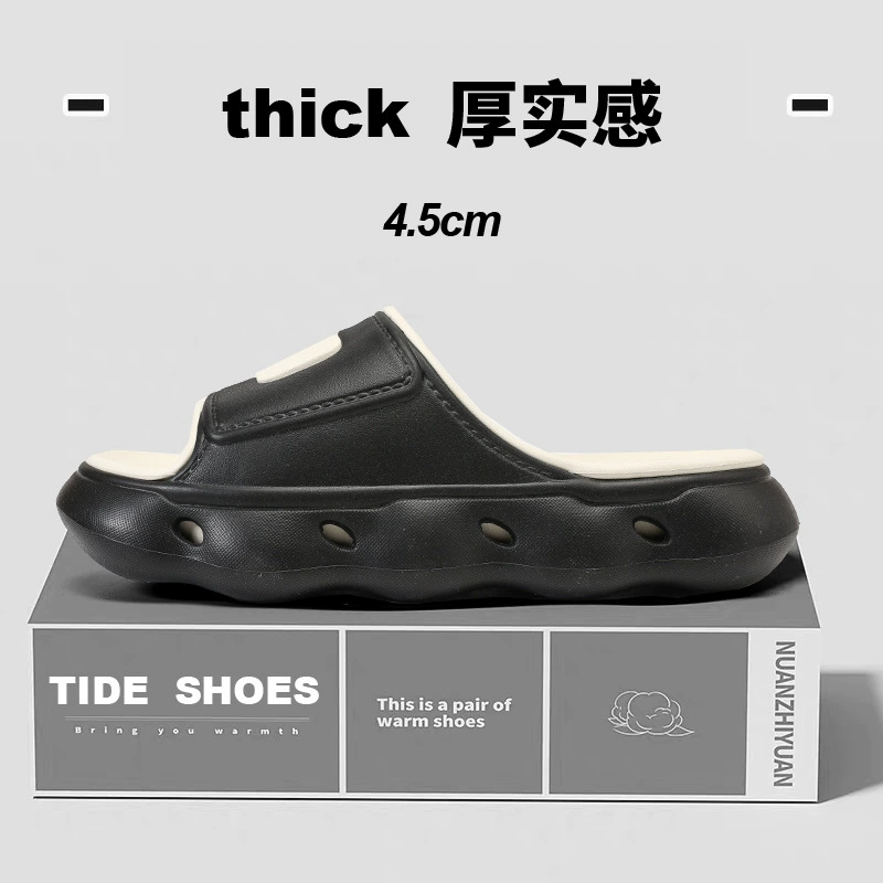 Sports non-slip deodorized wear-resistant slippers platform for beloved, soft sole