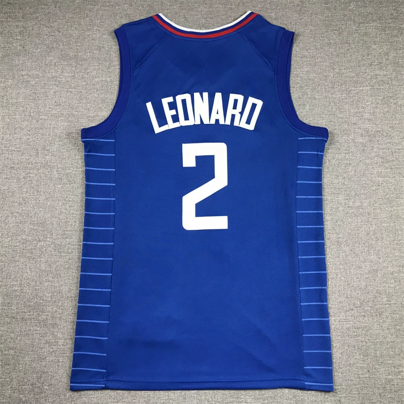 Баскетбольная джерси в наличии №23, новый сезон, Clippers 2# Leonard 13# George, вышитая синяя игровая форма
