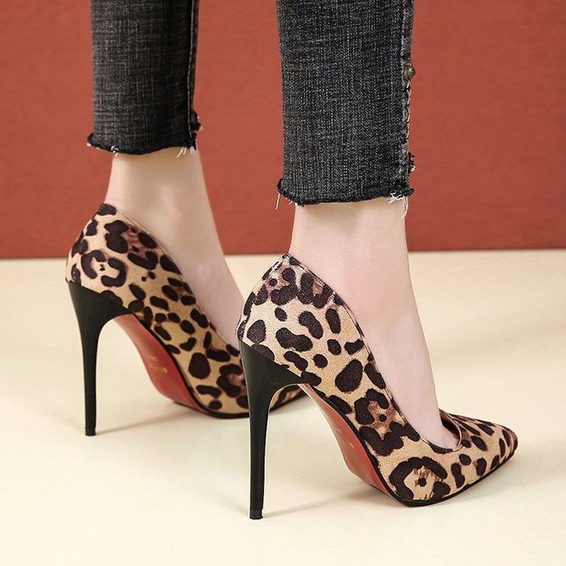 35-44 size 43 extra large size women's shoes 44 plus size high heels 11cm stiletto heel sexy professional leopard print single shoes 4 35-44 size 43 extra large size women's shoes 44 plus size high heels 11cm stiletto heel sexy professional leopard print single shoes 4
