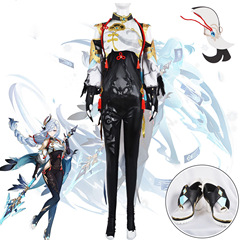 Original God Shen He cos suit Guchen Qinghuai Shen He jumpsuit tight cosplay anime game costume full set for women