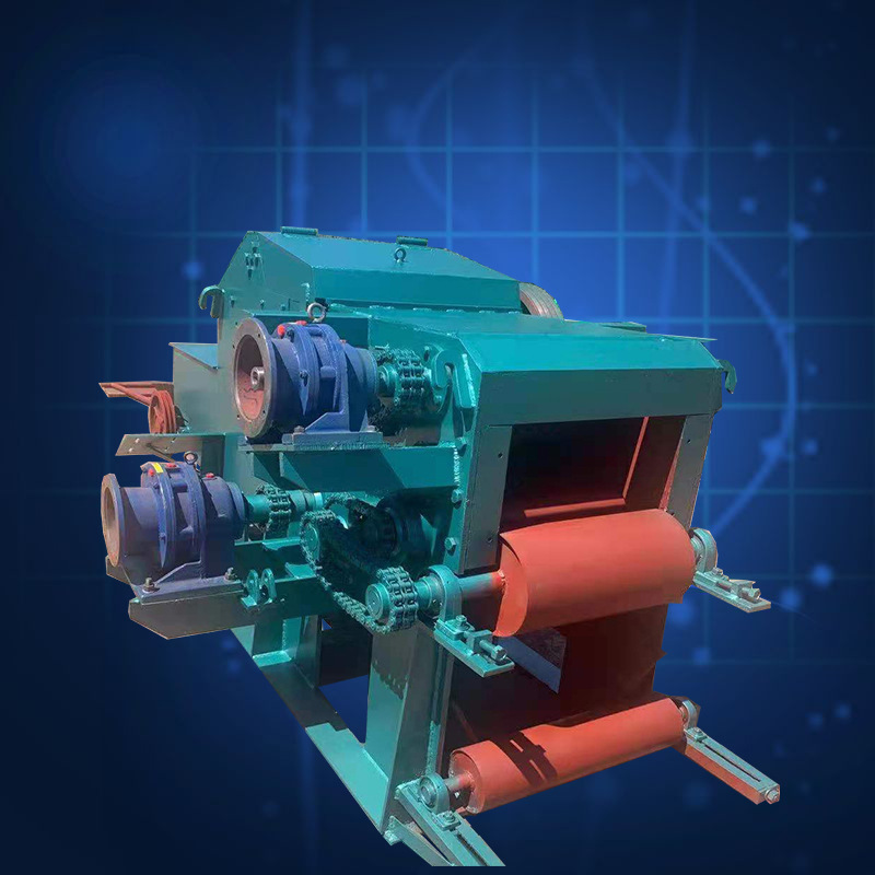 3片刀加重型竹木削片机 原木鼓式切片机 木片齐整 竹子削片机