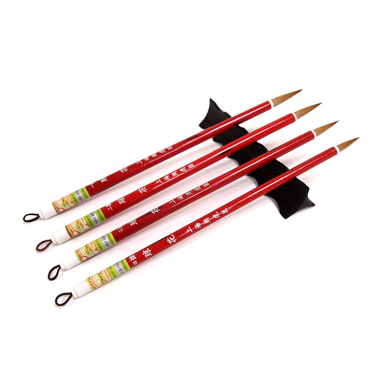 Shanghai Zhou Huchen Wolf Hair Brush Set Boxed Eyellow Wolf Hair…