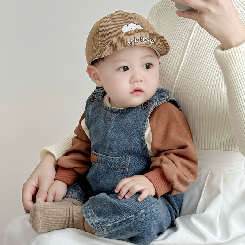 Primavera y otoño ajustable sombrero de pato para bebés, sombrero de béisbol universal para niños y niñas, sombrero de protección solar de primavera y verano