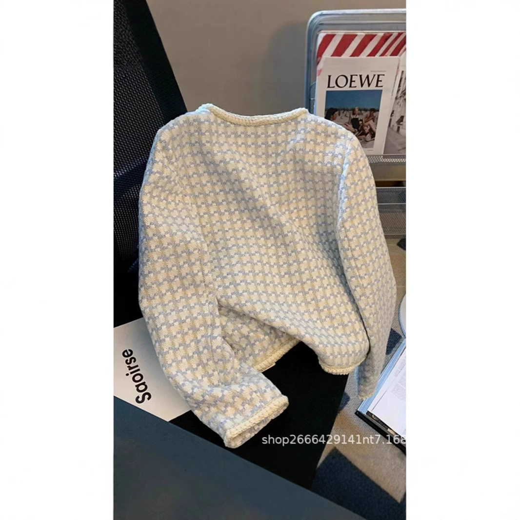 Демисезонная куртка, короткий костюм, стиль Chanel, французский стиль, для подростков