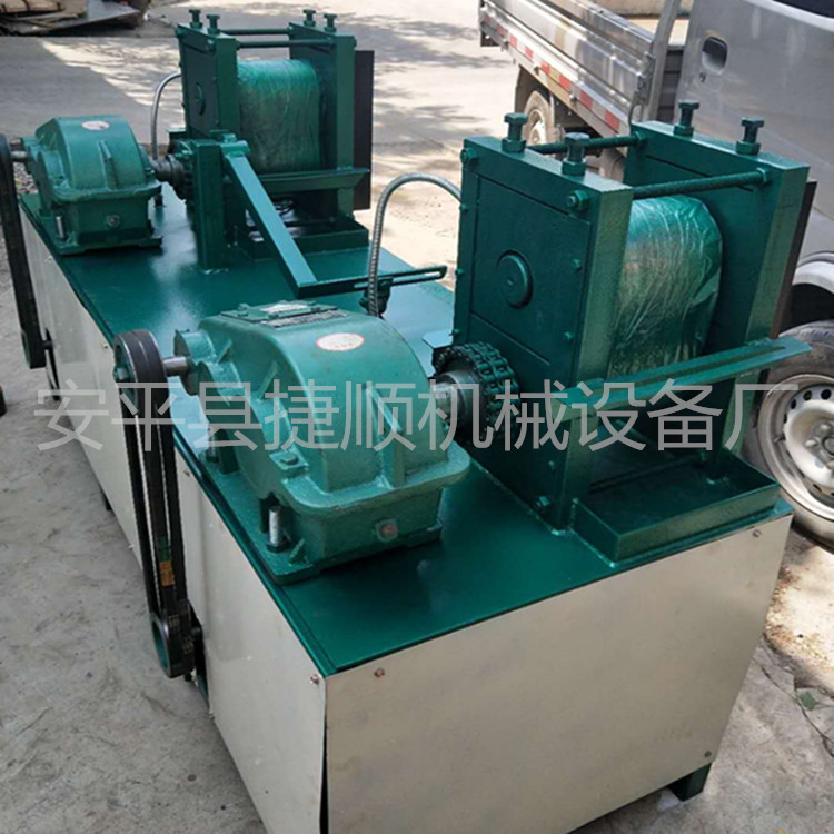 钢丝压扁机 弹簧钢丝压扁机 轧扁线机收线机 烧烤签压扁机