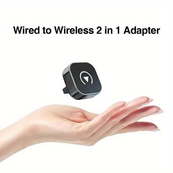Car-Mounted Wireless Carplay Box, Smart Car Screen Projection Converter, 2-in-1 Android Autocarplay Box