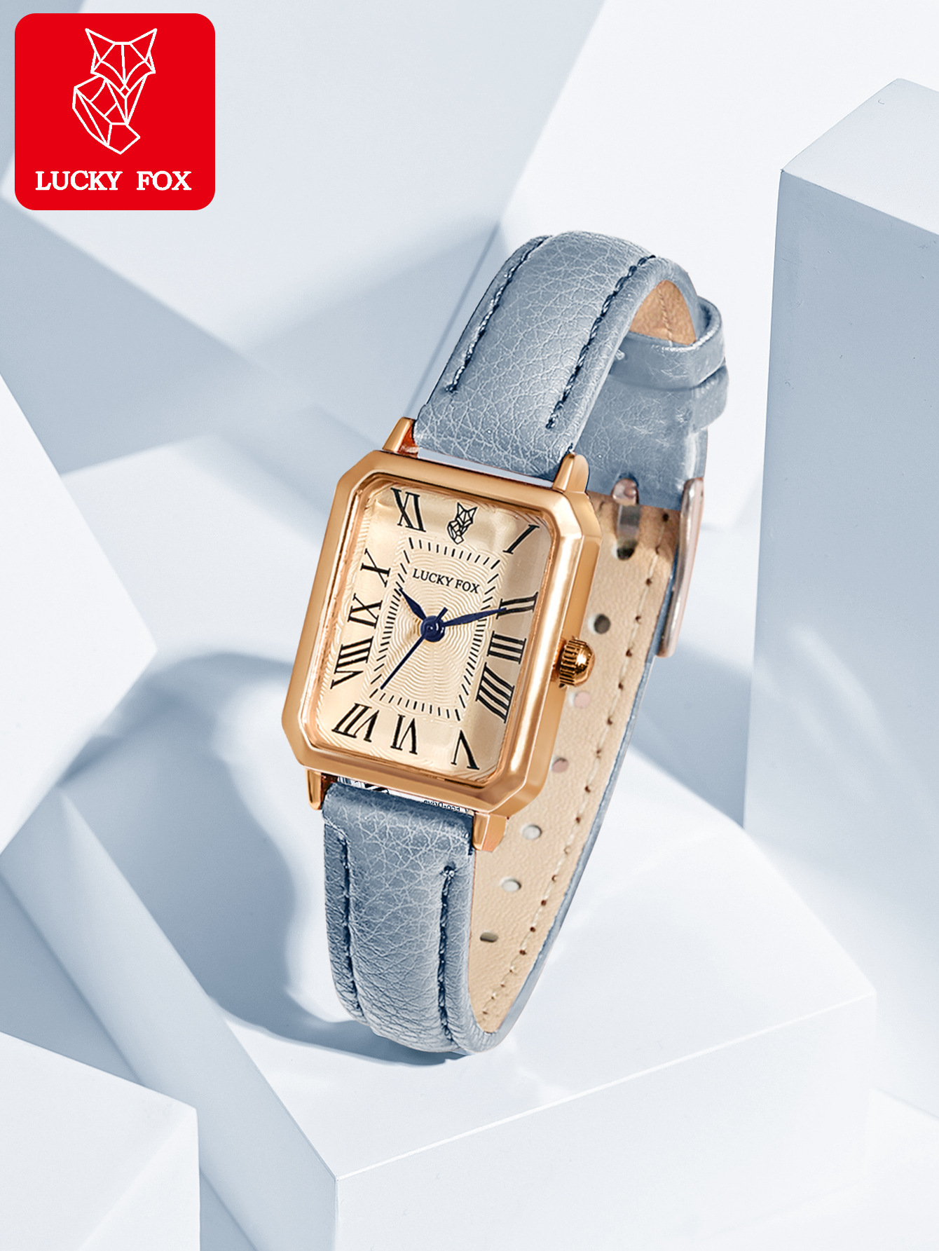LUCKYFOX retro small dial women's watch new sports small rectangular watch simple daily quartz watch