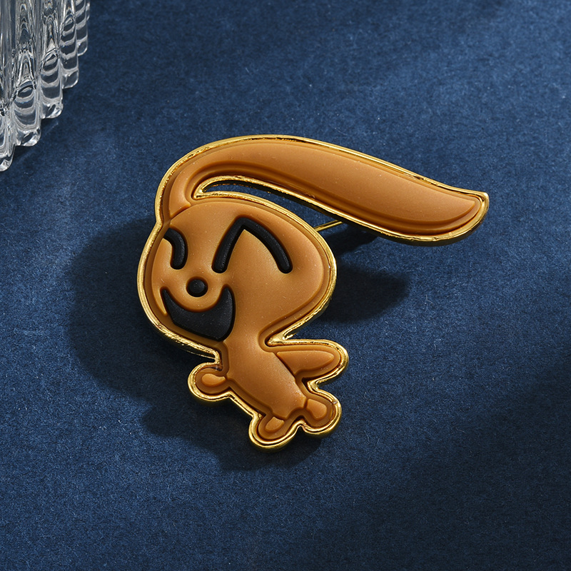 Cute Simple Style Animal Cartoon Alloy Enamel Plating Unisex Brooches display picture 5