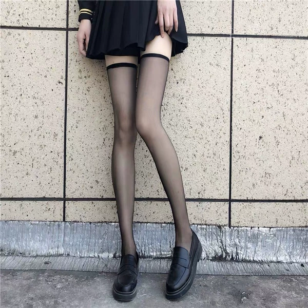 Black 【Narrow-edged stockings】