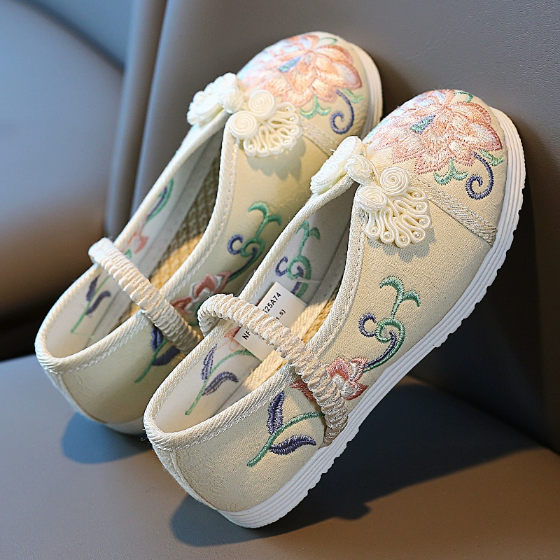 Детская обувь для девочек вышитая обувь