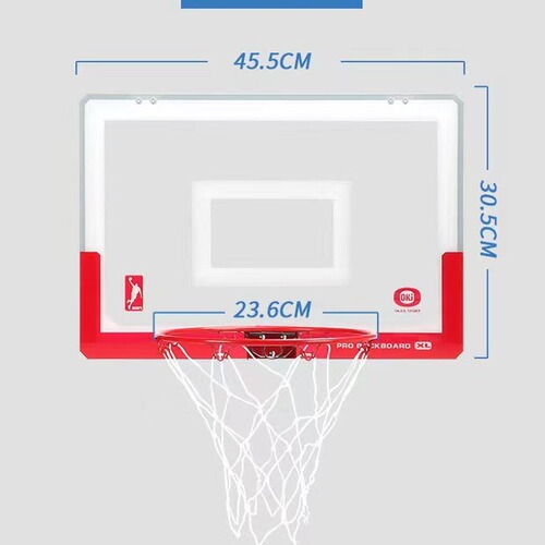 Foldable Large Door Hanger Basketball Board, Indoor Transparent Basketball Board for Dunks, Basketball Hoop Backboard Toy