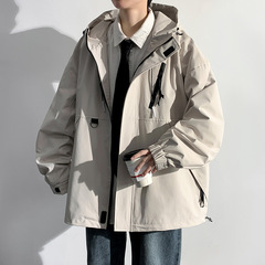 2023 New Trendy Brand Functional Outdoor Waterproof Workwear Hooded Jacket for Men's Spring and Autumn 