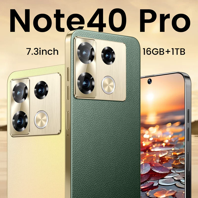 2025 новая модель Note40 смартфон на Android 5G фабричный мобильный телефон 7.3" всё в одном 16+1T большой экран, готовая поставка