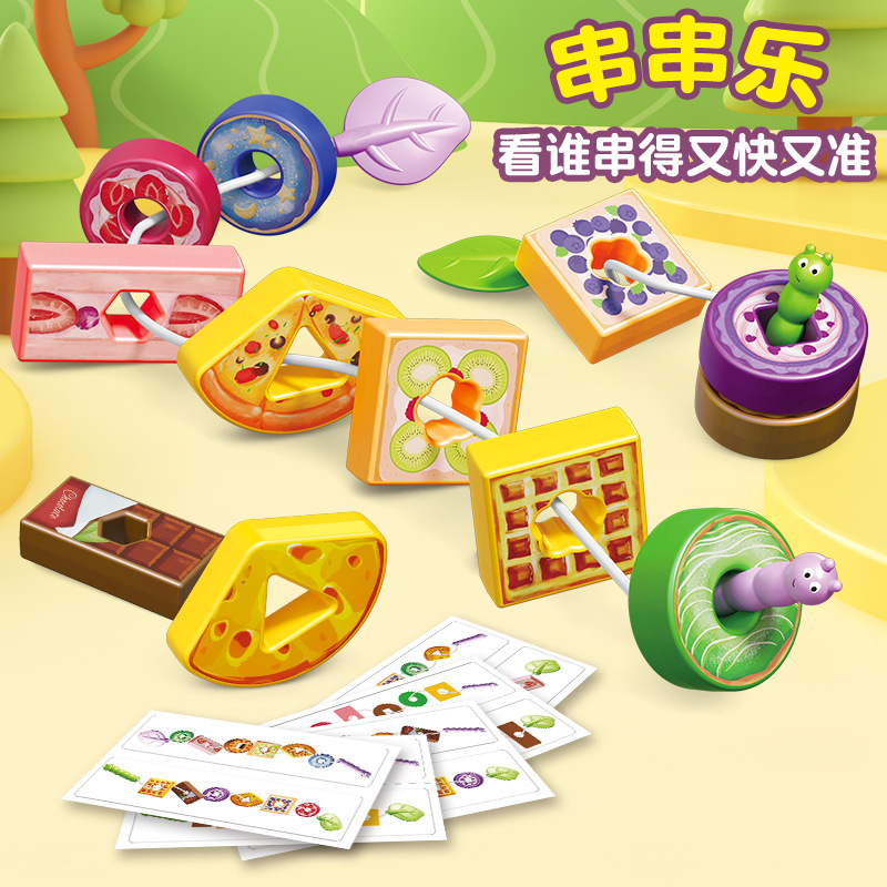 Frutas transfronterizas cuentas de música gusanos avariciosos ayuda educativa interactiva de escritorio divertido juego de pensamiento lógico juguetes