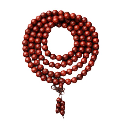 Wholesale high density old material small leaf red sandalwood bracelets 108 pieces high oil smooth grain Zambian blood sandalwood beads GSC02