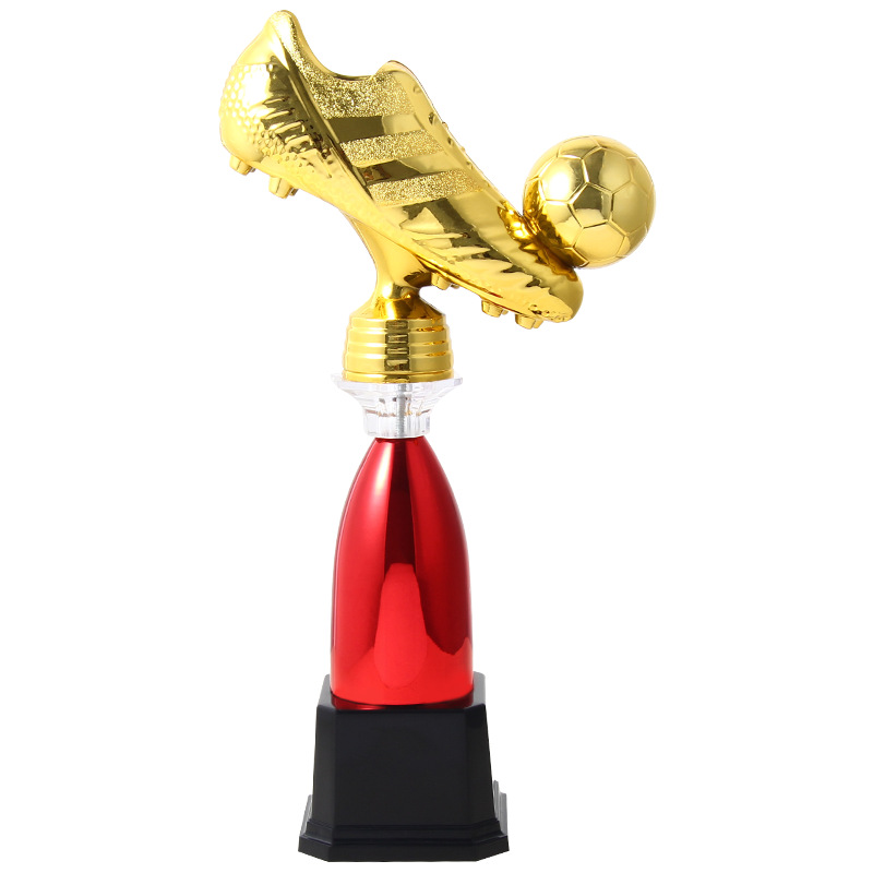 Trofeo de fútbol hecho a medida clase de capacitación para niños escolares trofeo de plástico creativo concurso de grabación al por mayor