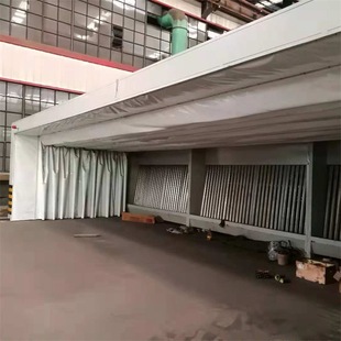 Senli Engineering Machinery Oil Curtain Paint Mist Purification Spray Booth Oil Curtain Spray Booth