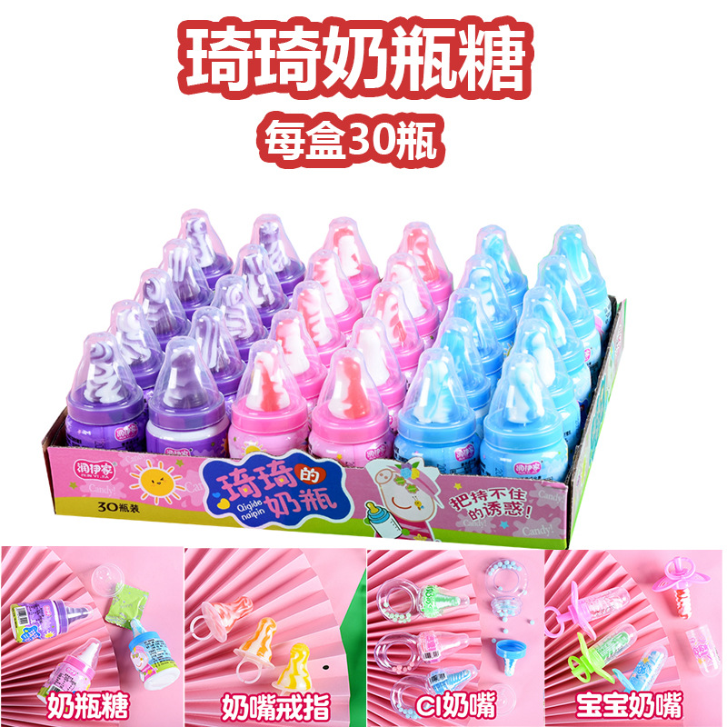 奶嘴糖批发儿童跳跳糖日本网红创意零食小孩分享可爱奶瓶糖棒棒糖