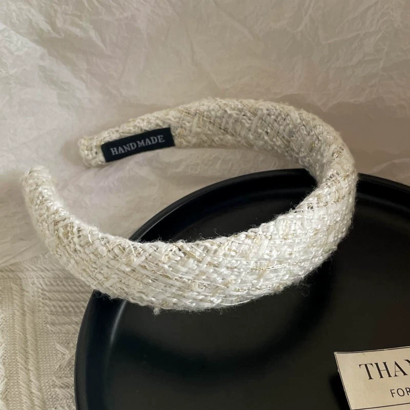 Ободок (стиль Chanel) — черная лента и широкий палитра цветов, элегантный корейский дизайн