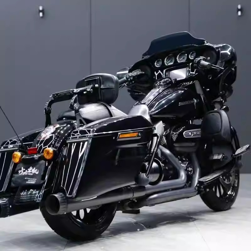 Harley Road King Touring Series Grand Avenue Glide Dual-Light Highway Flagship Modified Front Exhaust Pipe