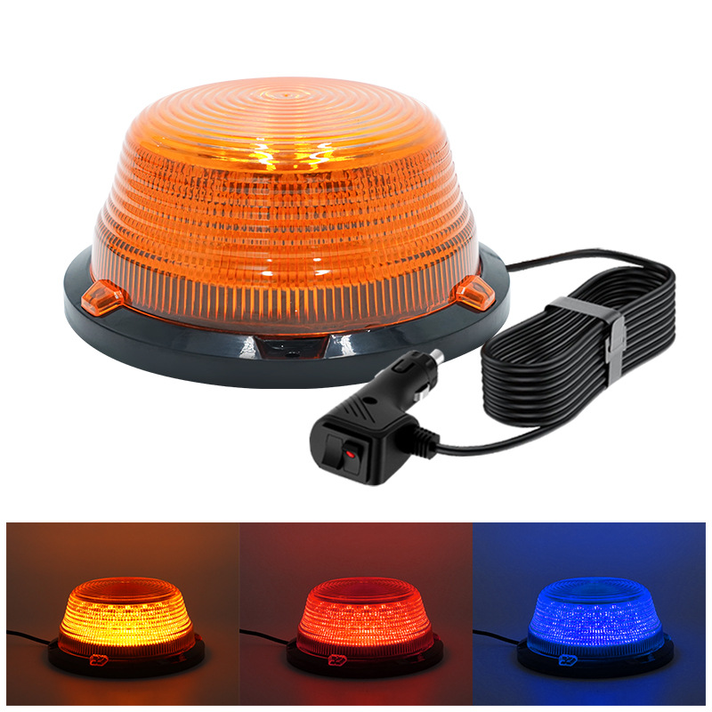 Luz de advertencia solar para automóvil, luz estroboscópica impermeable para automóvil, techo magnético, luz intermitente de advertencia de estacionamiento nocturno