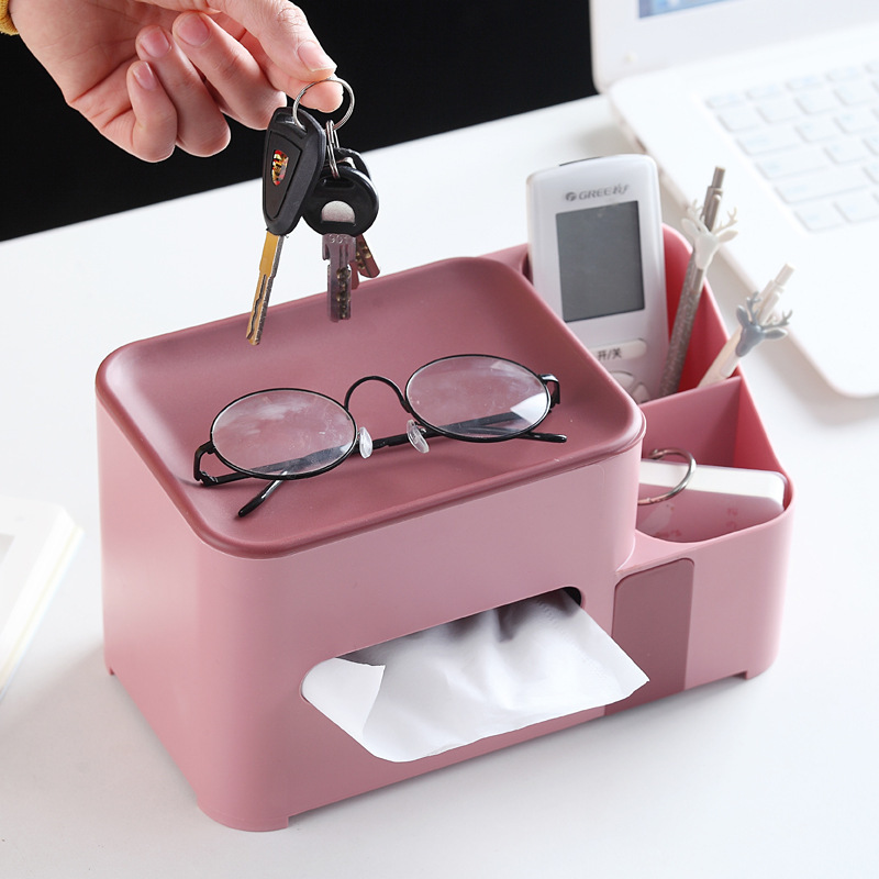 practical Tissue box desktop Tissue box household a living room originality Northern Europe Remote control Storage Simplicity lovely INS Wind