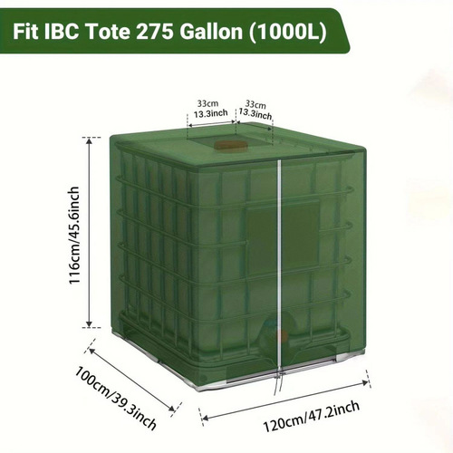 Water tank protective cover for 1000 liters IBC container