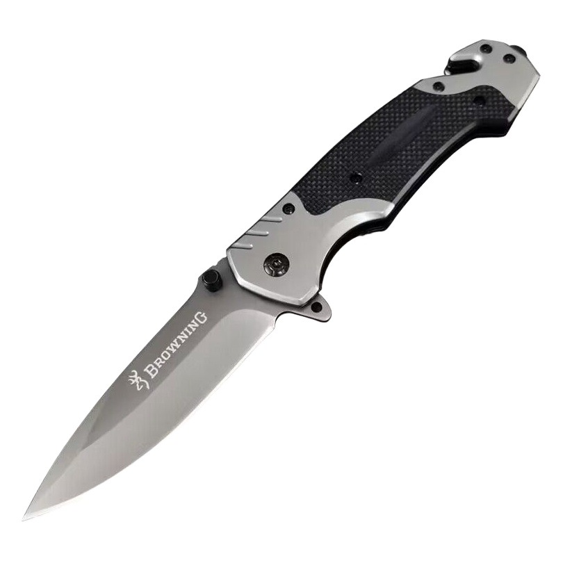Cuchillo al por mayor autodefensa de alta dureza cuchillo plegable multifuncional coche supervivencia al aire libre pesca cuchillo afilado de corte de fruta