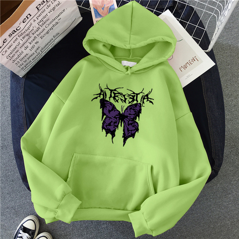 Sweat-shirt Punk Big Butterfly Image 4
