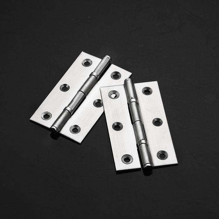 Acero inoxidable bisagra de 3 pulgadas puerta de ducha puerta de muebles puerta de gabinete bisagra puerta de ventana plana hardware rodamiento plegable