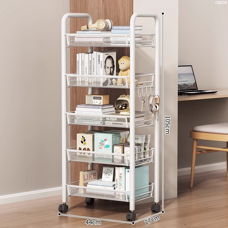 업그레이드된 5단 화이트 [풀리+후크]