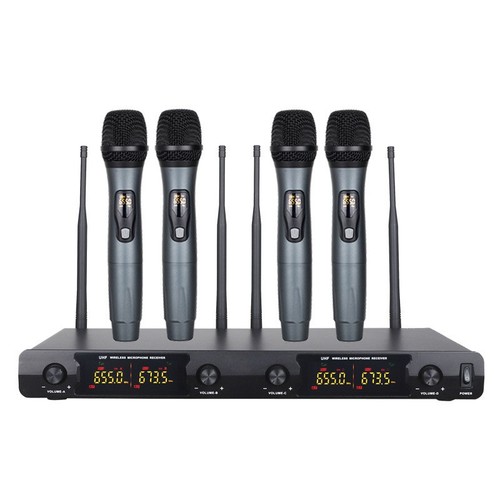Four-in-One Wireless Microphone: Professional KTV Performance & Home Karaoke U-Band Wireless Mic
