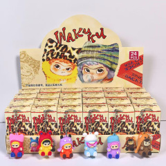 网红wakuku潮玩公仔挂件盲盒娃库库书包挂饰钥匙扣儿童玩具礼品