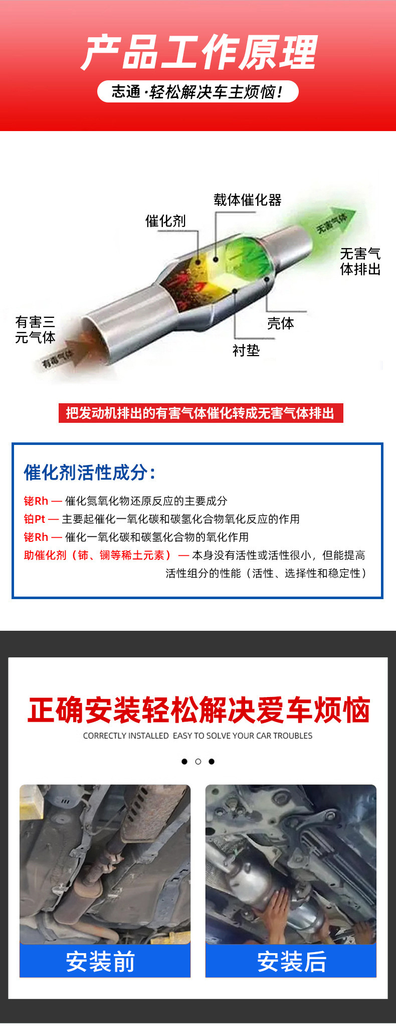 Suitable for Toyota 18 Camry 2.0 Yiduo National Vi Corolla National V Three-Way Catalytic Converter Export Catalytic Converter