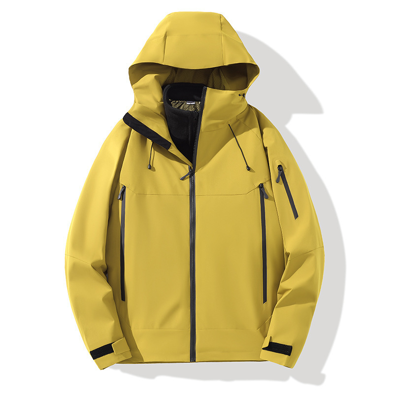 Ropa de asalto masculina 3 - en - 1 revestimiento desmontable nuevo otoño y invierno al aire libre impermeable abrigo a prueba de viento para mujeres protector de cuello magia