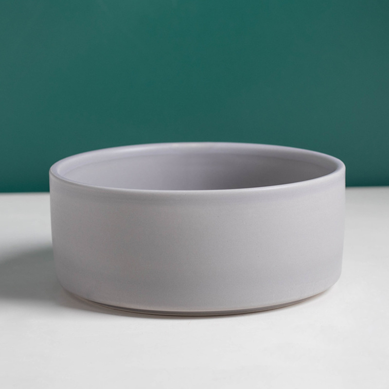 Tazón recto gris