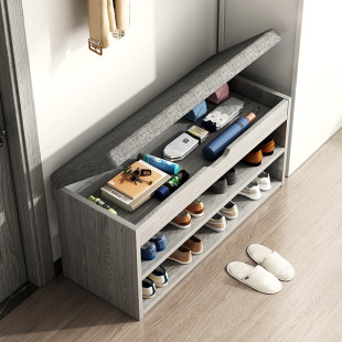 The doorstep can be used for home use with high-end feel of internet celebrity style shoe cabinet with a wall without flooring, simple shoe replacement bench