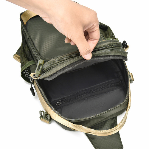 Lifestyle Chest Bag Large Capacity Backpack Oxford Cloth Men's Crossbody Bag Multifunctional Waterproof Single Shoulder Bag Cross-border