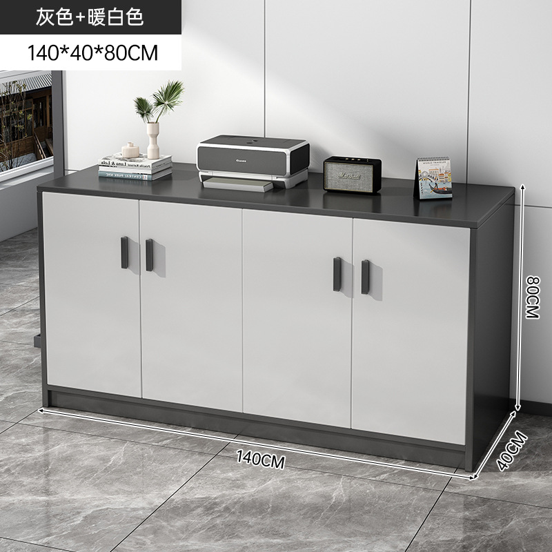 Gabinete de té, armario de almacenamiento, armario de comedor moderno y simple, sala de estar gris contra la pared, armario de almacenamiento de la caja del hotel