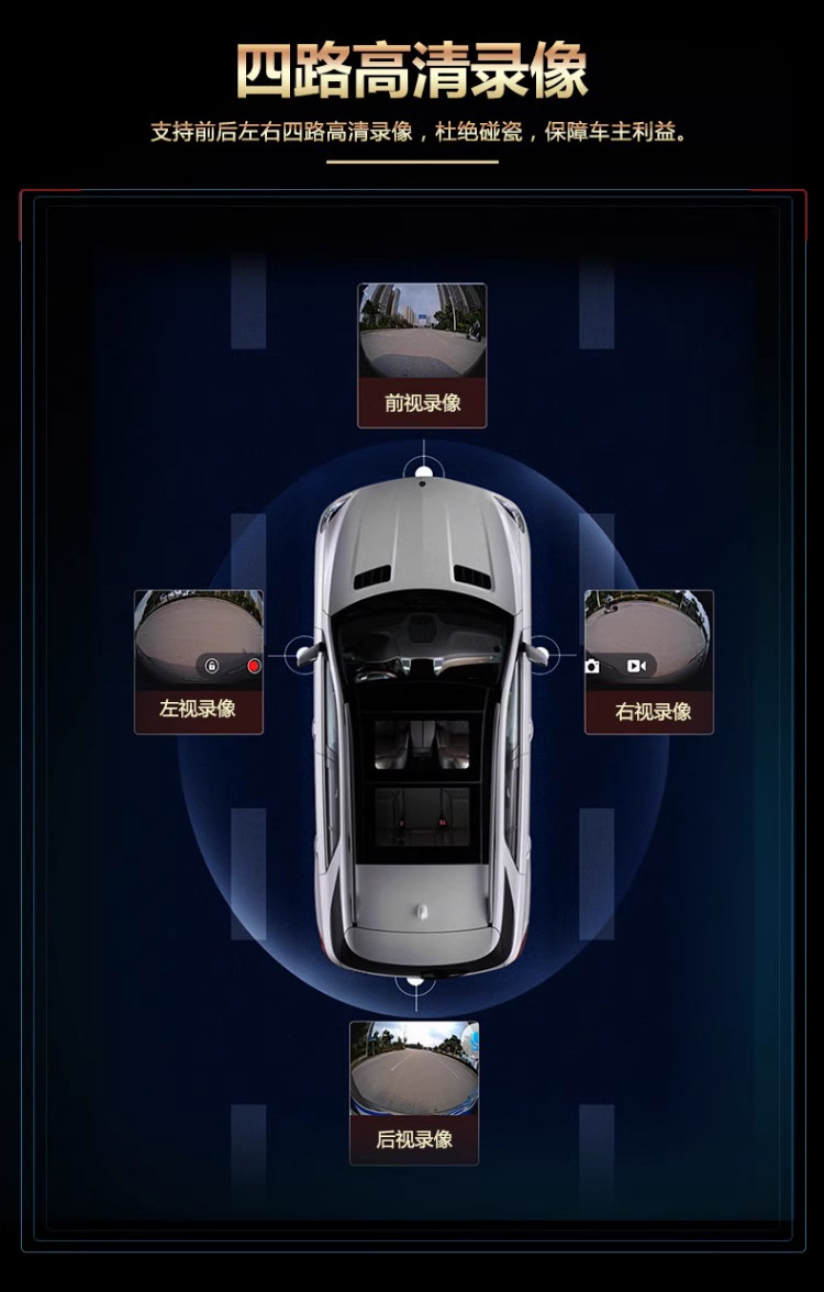360 panoramic image system blind area right starlight night vision car camera 360 degree panoramic camera