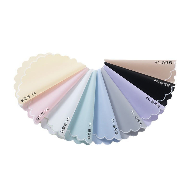 Tang de nueva flor papel de embalaje nube jalea Película Caja Completa al por mayor engrosada impermeable color sólido ramo de papel de embalaje