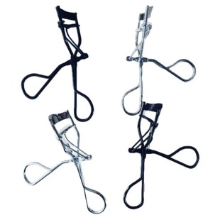 Stainless Steel Eyelash Curler Bag Individually Packaged Black Silver Curling Eyelash Curler Beauty Makeup