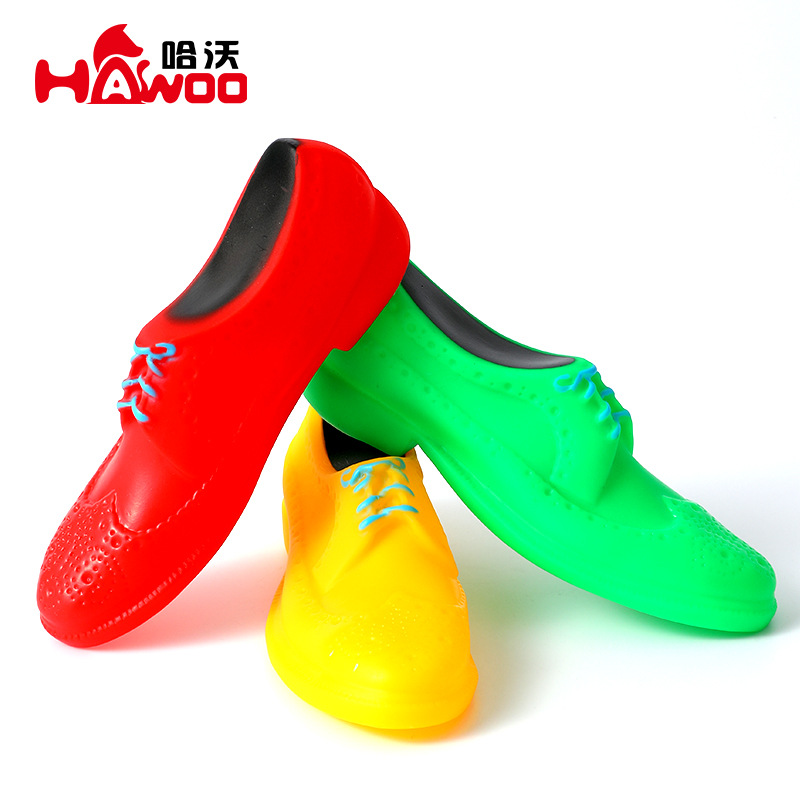 Venta caliente transfronteriza juguetes para perros zapatos de cuero con sonido de vinilo juguetes para mascotas cachorros molares juguetes para perros al por mayor para aliviar el aburrimiento